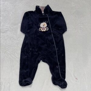 (2 for $10) baby’s own Cozy blue navy Baby One Piece footie/ sleeper